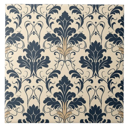 かわいい伝統パターンをテーマにした タイル (正面)