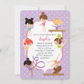 かわいい体パーソナライズされた操の誕生パーティー 招待状 (正面)