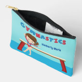 かわいい体操の女の子カスタムの子 アクセサリーポーチ (見開き)