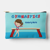 かわいい体操の女の子カスタムの子 アクセサリーポーチ (正面)