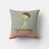 かわいい体操の少女 クッション (裏面)