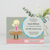 かわいい体操の少女 招待状 (スタンド正面)