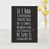 かわいい体操カード　女子のための　彼女の女の子らしい体操 カード (黄色い花)