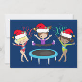 かわいい体操ガールズクリスマス体操選手 シーズンカード (正面)