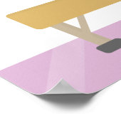 かわいい体操ガールズバースデーパーティーバナー ポスター (角)