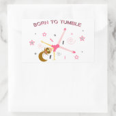 かわいい体操シール 長方形シール (バッグ)