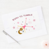 かわいい体操シール 長方形シール (封筒)