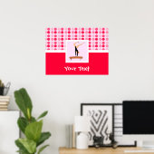 かわいい体操バランスビーム ポスター (ホームオフィス)