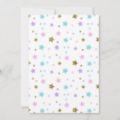 かわいい体操用一角獣パーティー 招待状 (裏面)