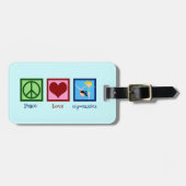 かわいい体操 ラゲッジタグ (正面横)