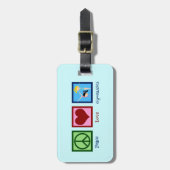 かわいい体操 ラゲッジタグ (正面縦)