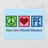 かわいい体育教師の平和と愛 ポストカード (正面)