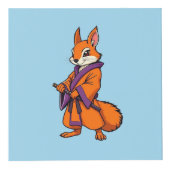 かわいい侍リス フォトキューブ (正面)