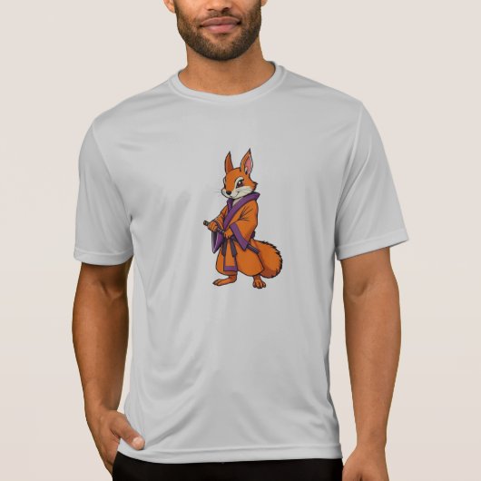 かわいい侍リス Tシャツ (正面)