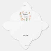 かわいい保育園のお友達 1歳の誕生日パーティーの御礼 フェイバーボックス (見開き)
