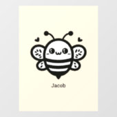 かわいい保育園ラインアート - スウィートハニービー ウィンドウサイン (シート)