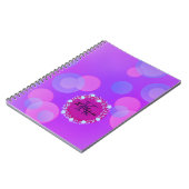 かわいい個人用ピンクバブルブルーおもしろい事務所 ノートブック (左側)