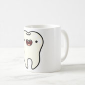 かわいい健康な歯 コーヒーマグカップ (正面右)