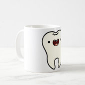 かわいい健康な歯 コーヒーマグカップ (正面左)