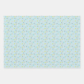 かわいい傘と雨滴 ラッピングペーパーシート (正面2)