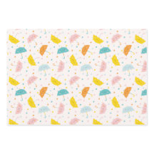 かわいい傘と雨滴