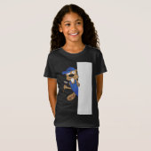 かわいい働きバーバーの女の子用Tシャツ - 楽しい仕事 Tシャツ (正面フル)