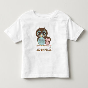 かわいい兄フクロウと眠いリル'ベビー症 トドラーTシャツ