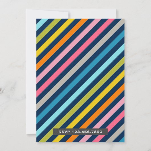 かわいい兄弟姉妹ツインバースデーパーティーの招待状 招待状 (裏面)