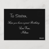 かわいい兄弟/姉妹の誕生日 ポストカード (裏面)