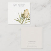 かわいい先住民バンクシアフローライヤリングディスプレイ  スクエア名刺 (正面/裏面)