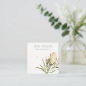 かわいい先住民バンクシアフローライヤリングディスプレイ  スクエア名刺 (スタンド正面)