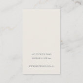 かわいい先住民バンクシアフローライヤリングディスプレイ 名刺 (裏面)