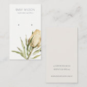 かわいい先住民バンクシアフローライヤリングディスプレイ 名刺 (正面/裏面)