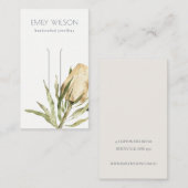 かわいい先住民バンクシアフローラヘアクリップディスプレイ 名刺 (正面/裏面)