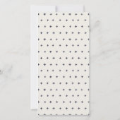 かわいい先住民バンクシアフローラベビーシャワー招待状 サンキューカード (裏面)