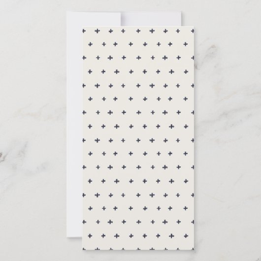 かわいい先住民バンクシアフローラベビーシャワー招待状 サンキューカード (裏面)