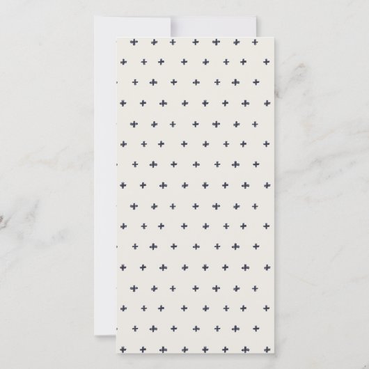 かわいい先住民バンクシア結婚フローラのメニューカード サンキューカード (裏面)