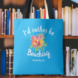 かわいい先生がビーチングの贈カスタマイズり物に トートバッグ