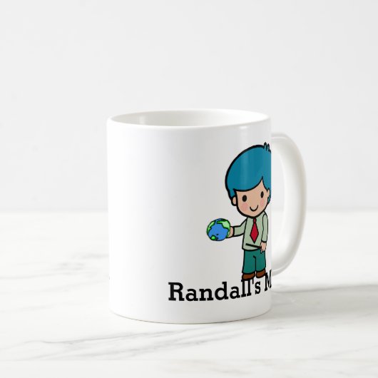 かわいい先生とグローブ コーヒーマグカップ (正面右)