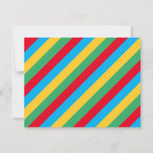 かわいい先生のアップルカラフル&ストライプステーショナリー ノートカード (裏面)