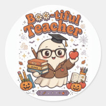 かわいい先生のハロウィンTシャツ オバケ先生