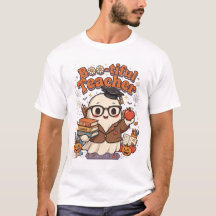 かわいい先生のハロウィンTシャツ オバケ先生