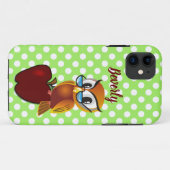 かわいい先生のワイズフクロウ Case-Mate iPhoneケース (裏面(横))