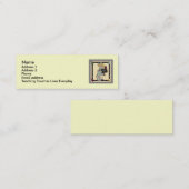 かわいい先生の個人的なカード スキニー名刺 (正面/裏面)