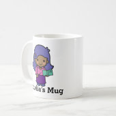 かわいい先生の女の子（スペルチェック機能付き） コーヒーマグカップ (正面左)