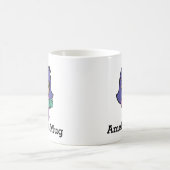 かわいい先生の女の子（スペルチェック機能付き） コーヒーマグカップ (中央)