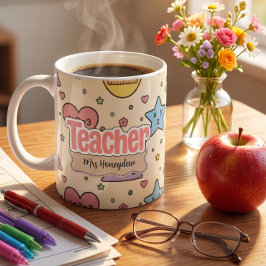 かわいい先生の数学の形のパターン コーヒーマグカップ