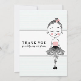 かわいい先生への感謝 サンキューカード