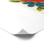 かわいい先生バレンタインのレトロなヴィンテージポスター ポスター (角)