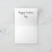 かわいい先生フクロウとApple Cartoon |追加文字 カード (内部)